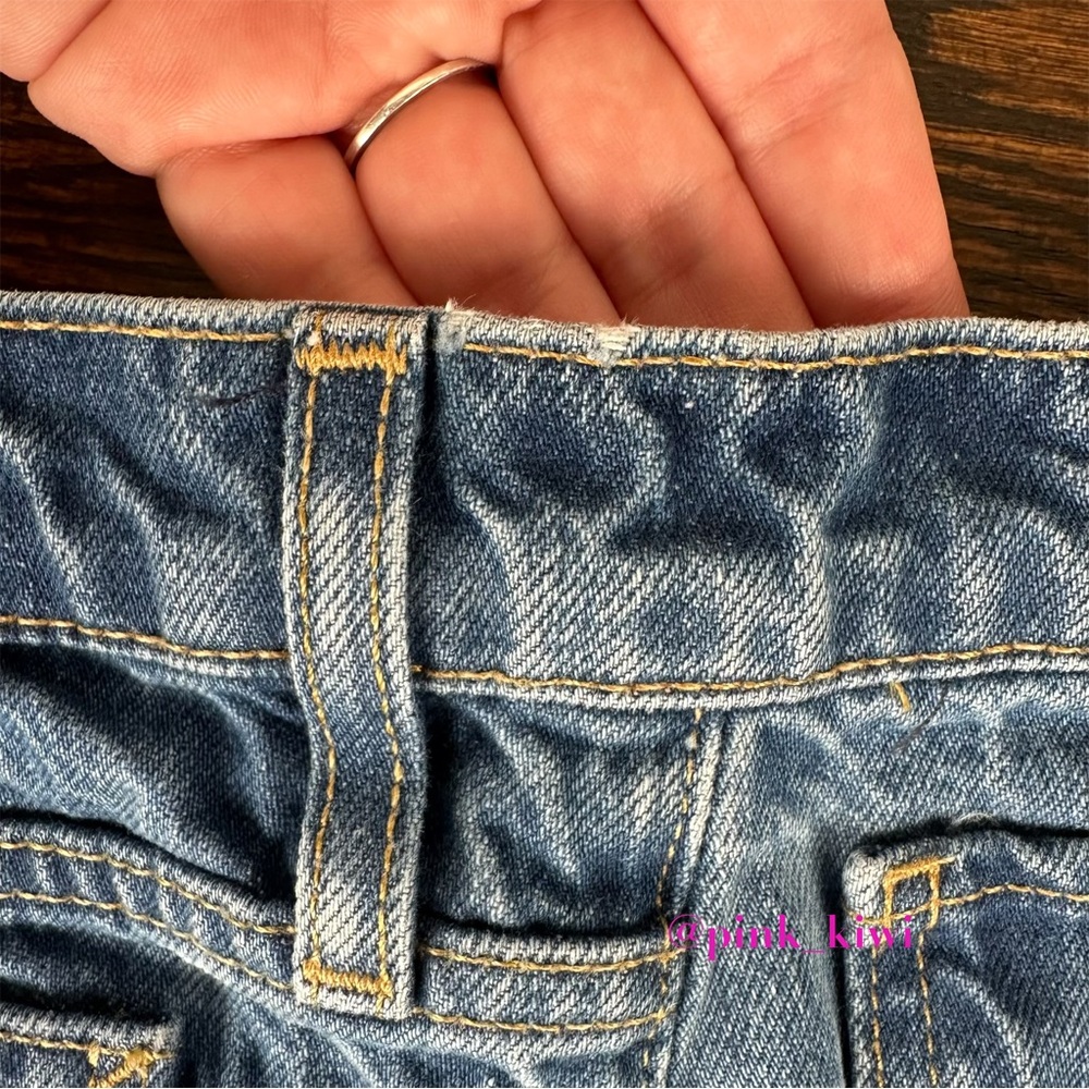 Hudson Blue Deconstructed High Rise Cutoff Jean Shorts - Picture 14 of 14